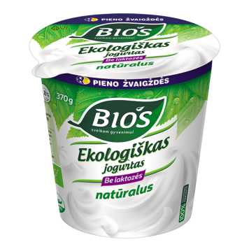 Ekologiškas jogurtas be laktozės