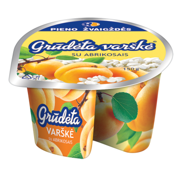 „Grūdėta” varškė su abrikosais