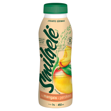 Jogurto gėrimas su mangais ir persikais