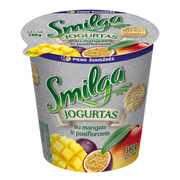 Jogurtas su mangais ir pasifloromis