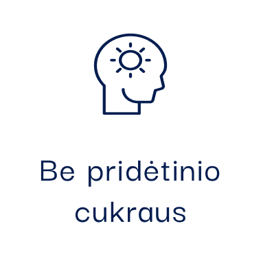 Be pridėtinio cukraus