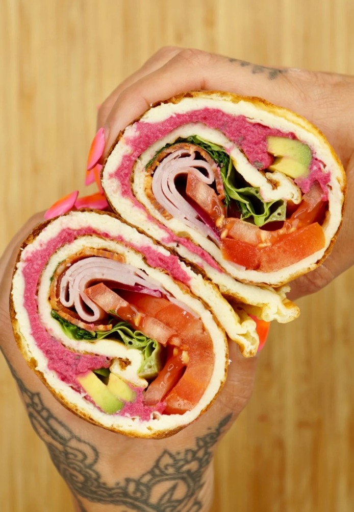 Grūdėtos varškės lavašas